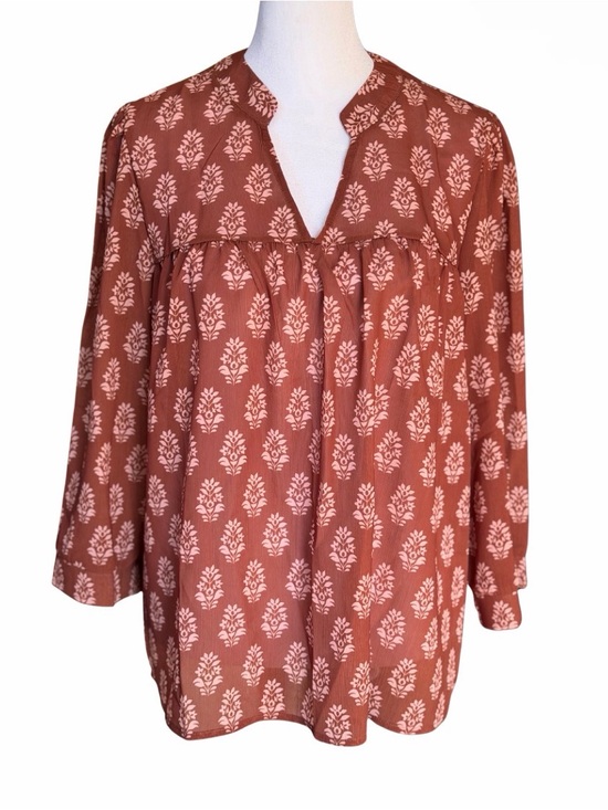 Tops - Women’s Brown Boho Print